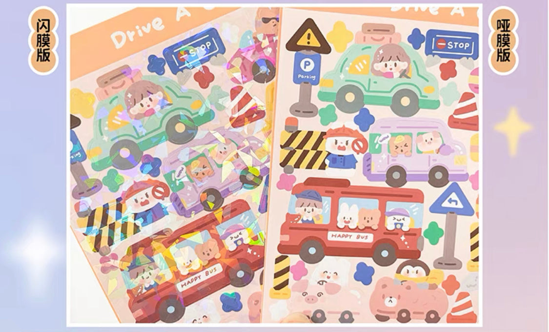Molinta big size scene sticker set 2