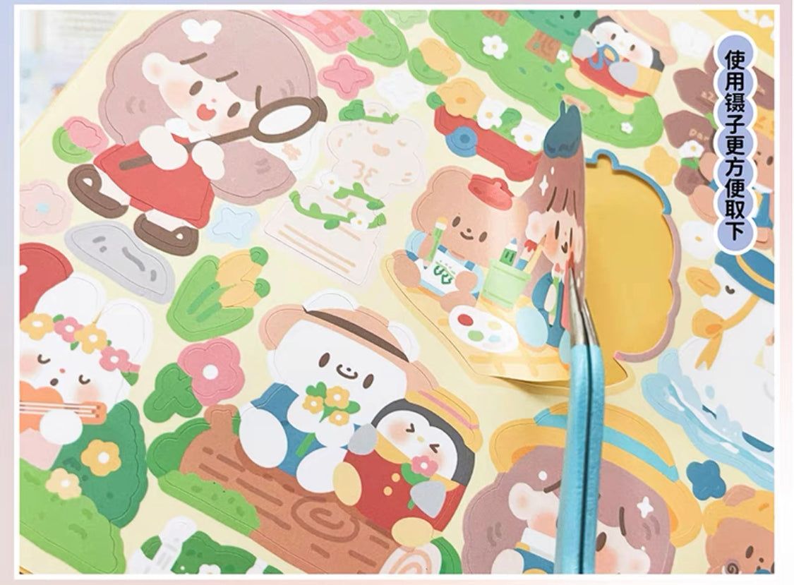 Molinta big size scene sticker set 2