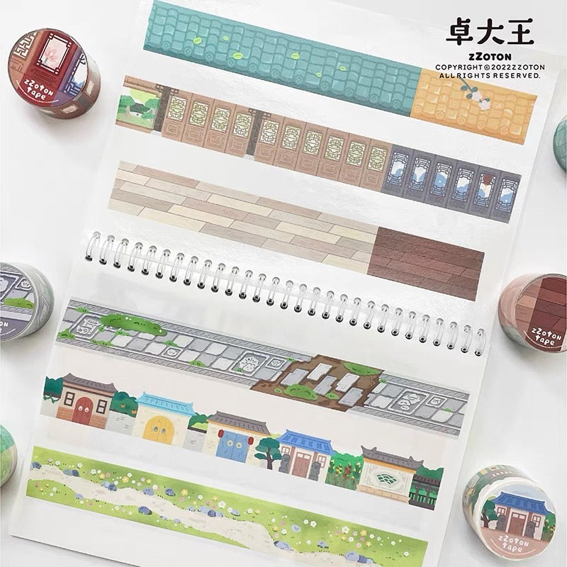 Molinta scene background shaped washitape season 3(Chinese traditional style)