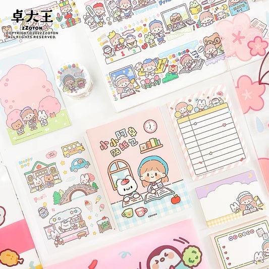 Molinta 「little Molinta」series stationery washitape sticker box and memo pad
