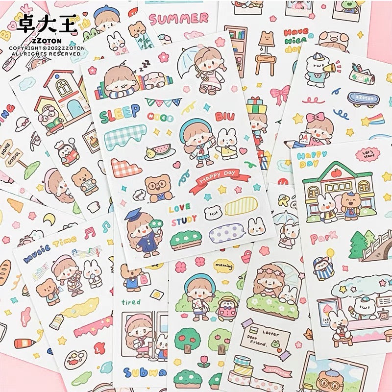 Molinta 「little Molinta」series stationery washitape sticker box and memo pad