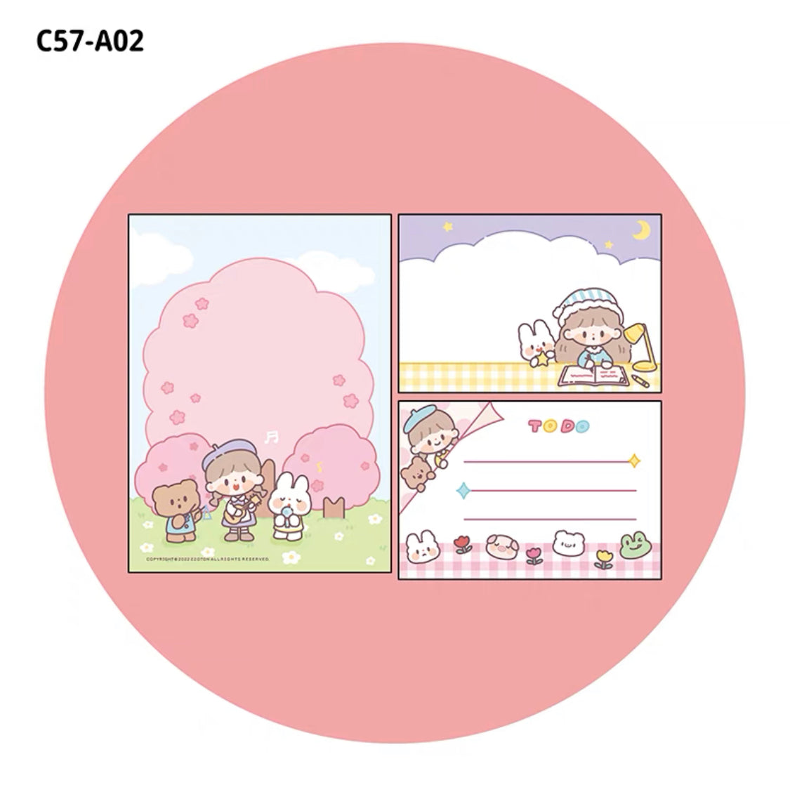 Molinta 「little Molinta」series stationery washitape sticker box and memo pad