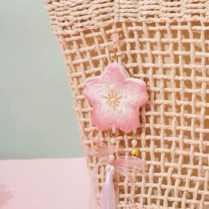 Sakura Dream theme sakura embroidery pendant