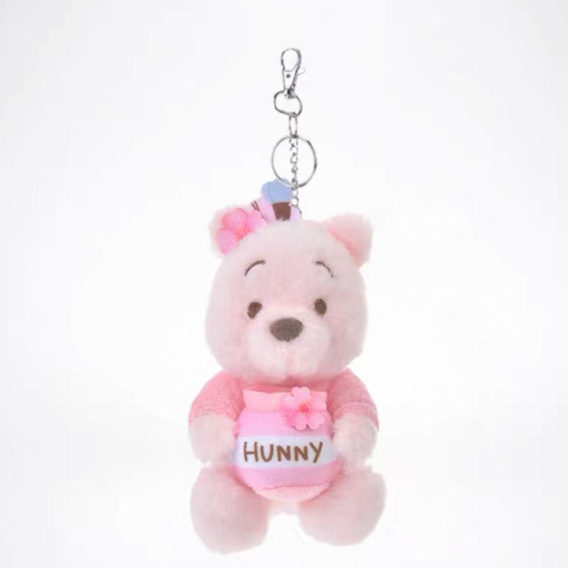Disney Sakura theme pink sakura Winnie the pooh key chaining