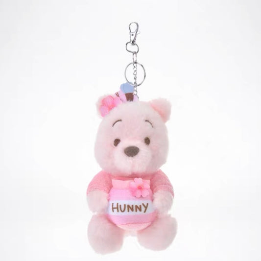 Disney Sakura theme pink sakura Winnie the pooh key chaining