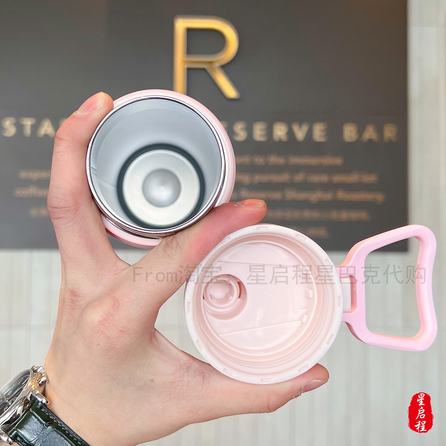 Starbucks China 2022 Sakura Season 620ml pink sakura stainless steel cup
