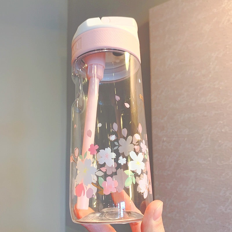 Starbucks China 2022 Sakura Season 520ml white & pink sakura discoloration straw cup