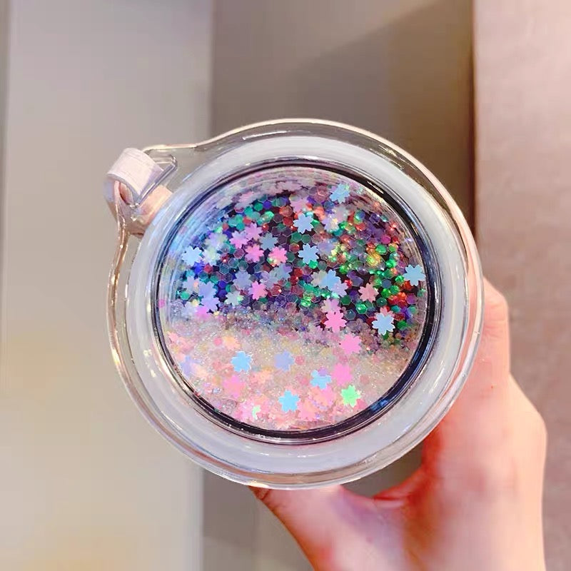 Starbucks China 2022 Sakura Season 355ml pink stainless steel cup with blue bird sakura pin