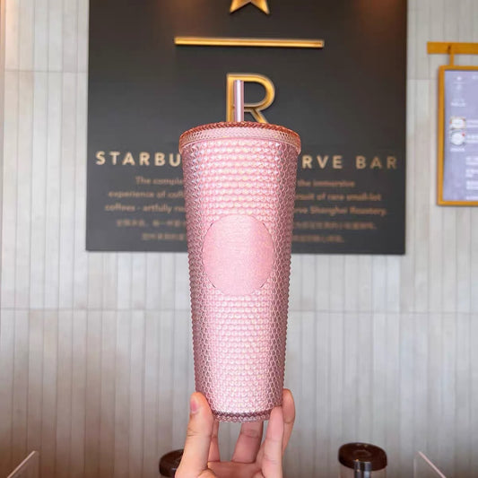 Starbucks China 2022 Sakura Season 710ml sakura pink plastics cup with straw