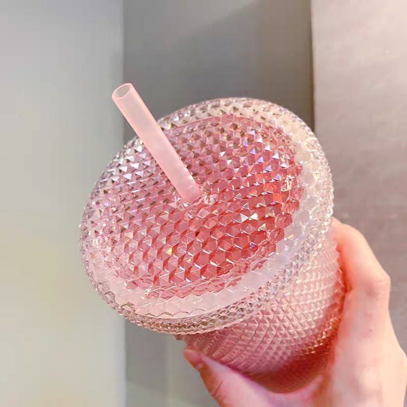 Starbucks China 2022 Sakura Season 710ml sakura pink plastics cup with straw