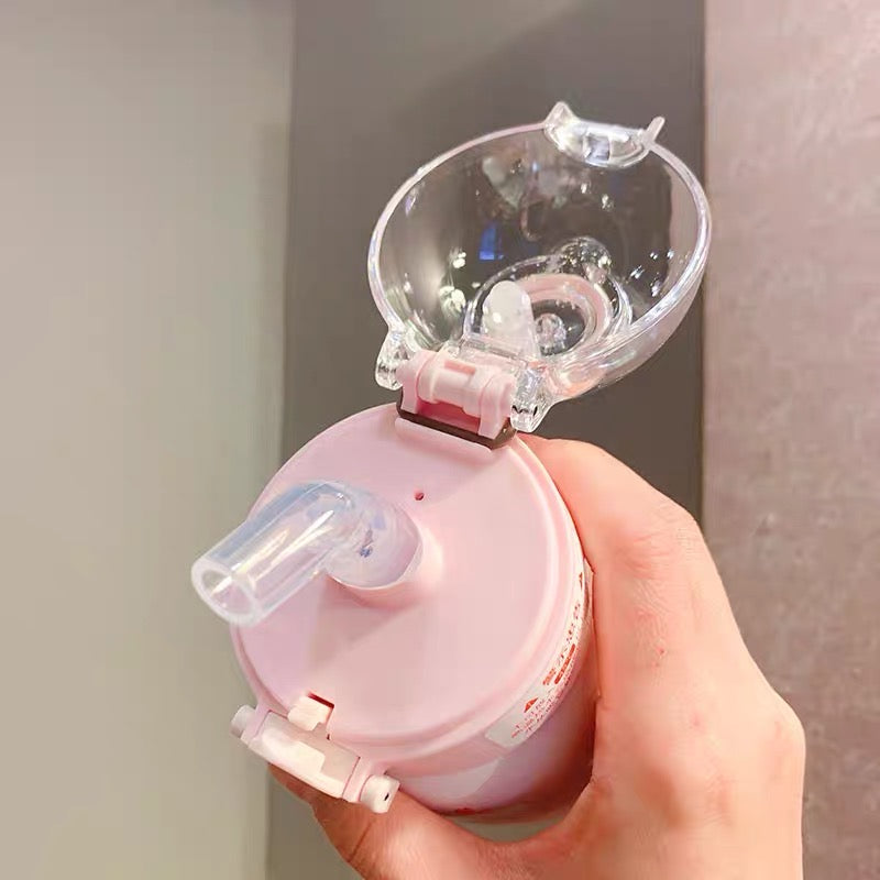Starbucks China 2022 Sakura Season 375ml pink sakura stainless steel cup with pink bag