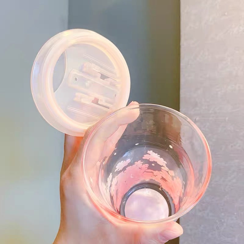 Starbucks China 2022 Sakura Season 473ml pink sakura glass cup