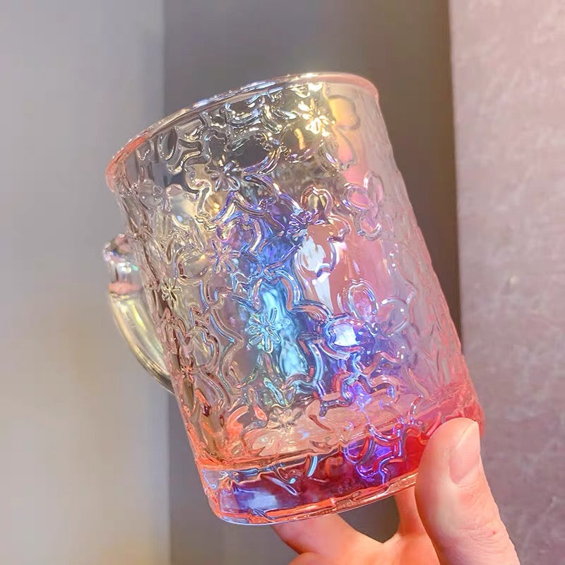 Starbucks China 2022 Sakura Season 355ml pink sakura glass cup