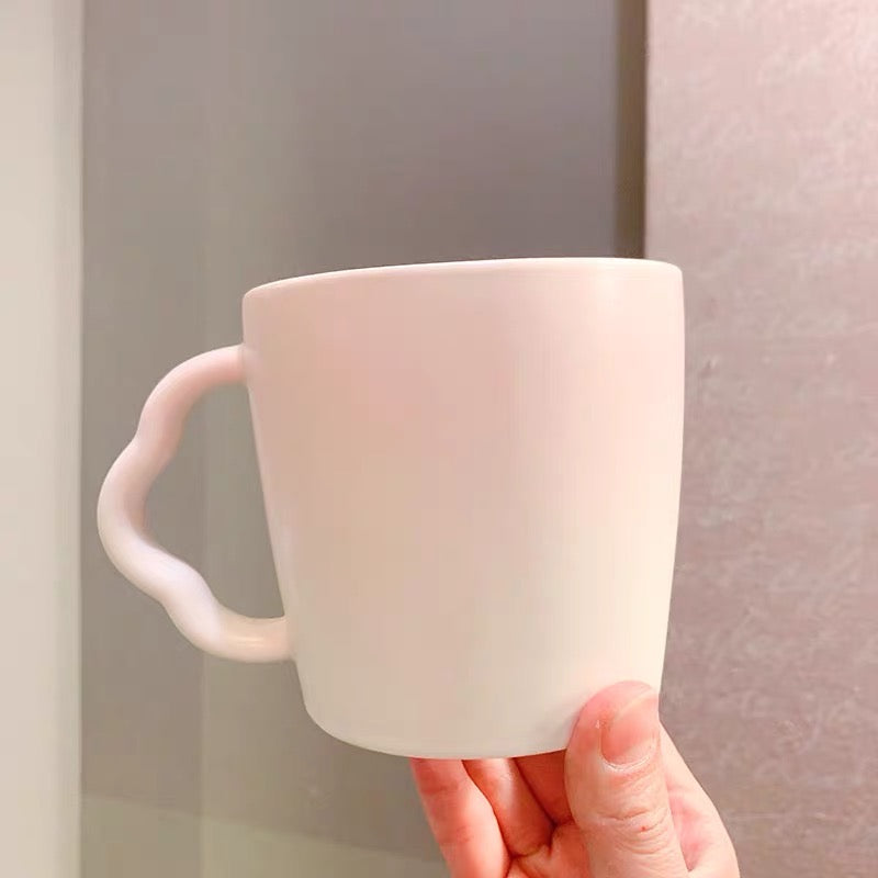 Starbucks China 2022 Sakura Season 370ml pink sakura ceramics mug with pink and blue bird ceramics plate