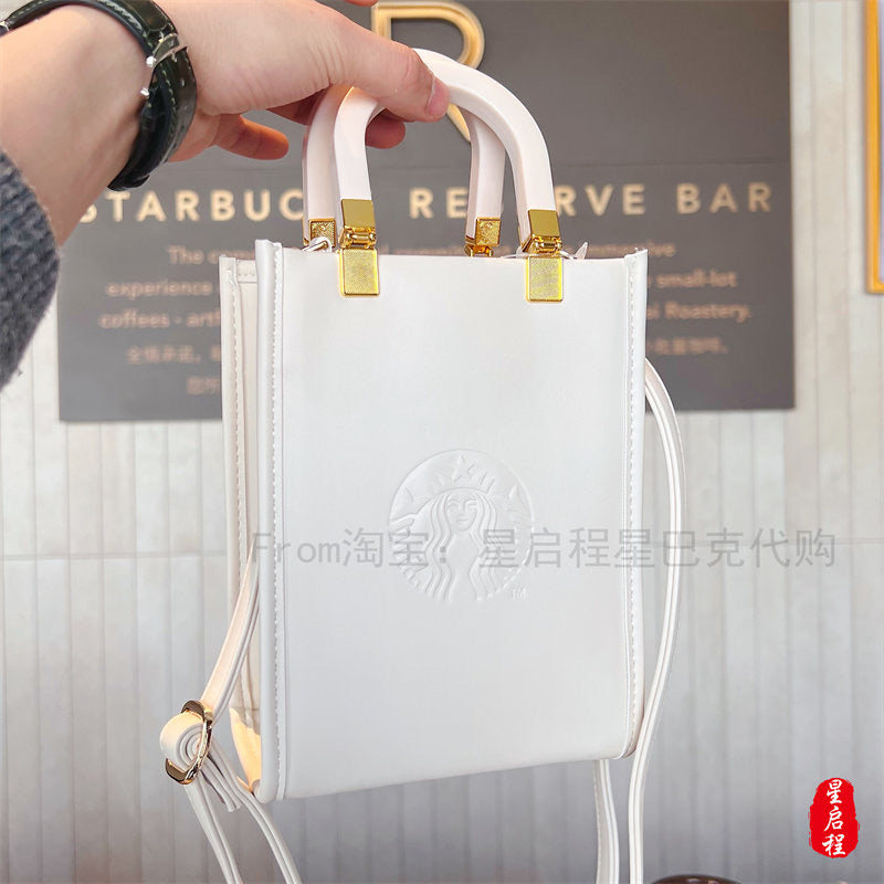 Starbucks China 2022 Sakura Season 400ml white sakura stainless steel cup with white bag