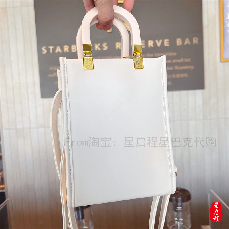 Starbucks China 2022 Sakura Season 400ml white sakura stainless steel cup with white bag