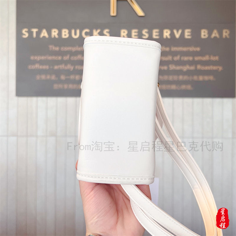 Starbucks China 2022 Sakura Season 400ml white sakura stainless steel cup with white bag