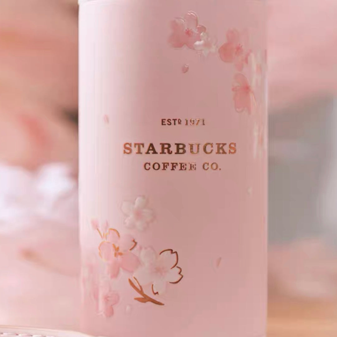 Starbucks × Thermos China 2022 Sakura Season 200ml pink sakura stainless steel vacuum cup with bag