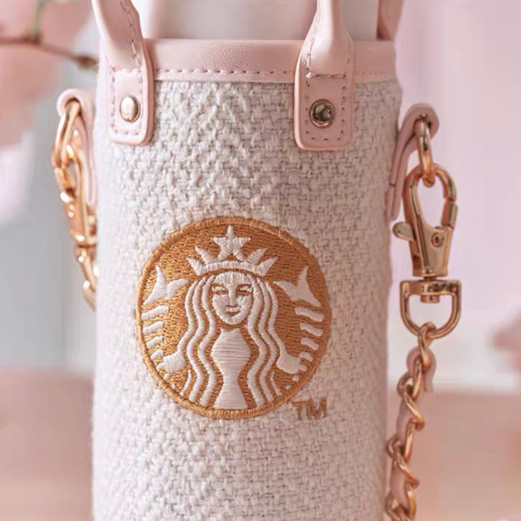 Starbucks × Thermos China 2022 Sakura Season 200ml pink sakura stainless steel vacuum cup with bag