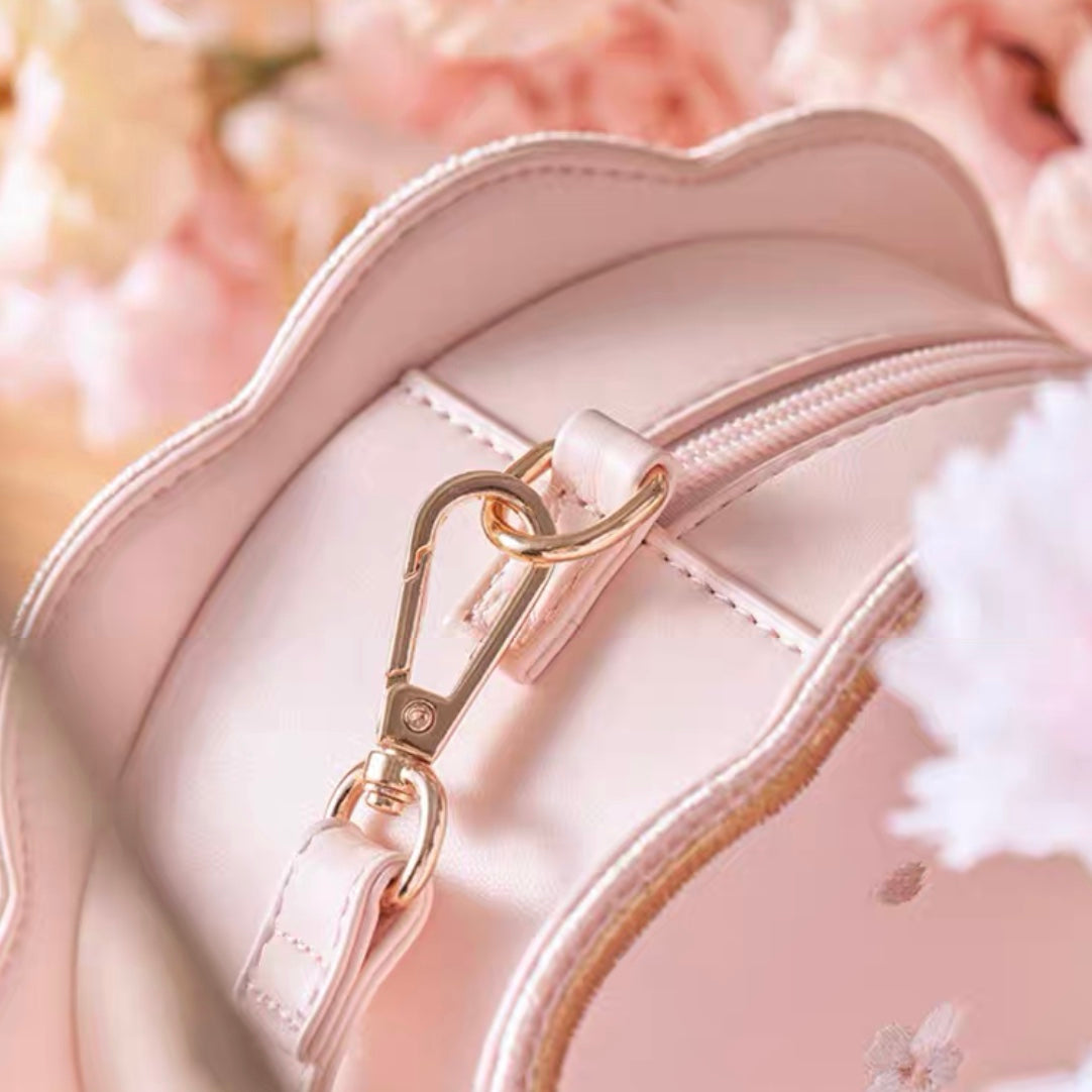 Starbucks China 2022 Sakura Season 220ml pink sakura stainless steel cup with blue bird sakura embroidery bag