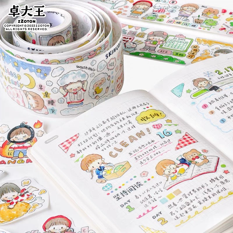 Molinta good habits and bad habits washitape and sticker pack