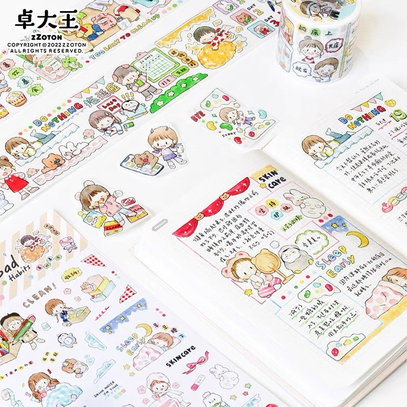 Molinta good habits and bad habits washitape and sticker pack