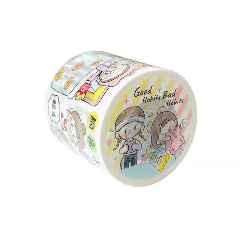 Molinta good habits and bad habits washitape and sticker pack