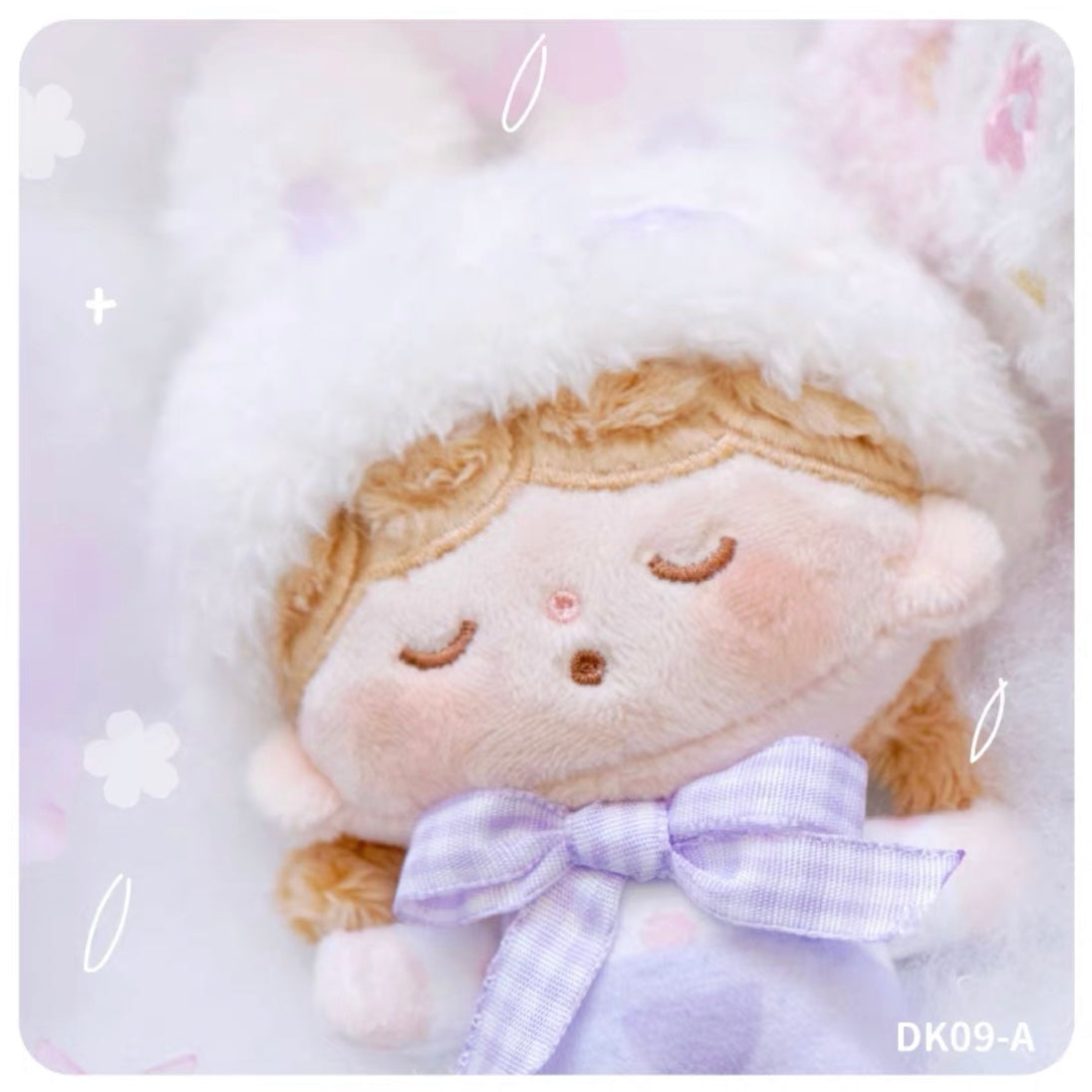 Molinta sakura panda and bunny plush pendant/toy