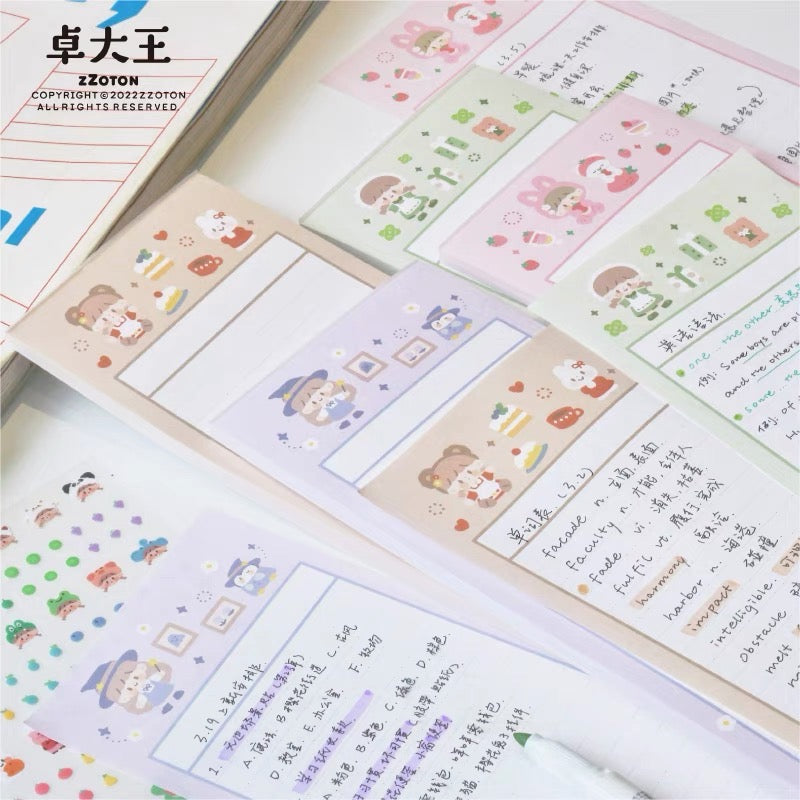 Molinta B5 half study paper memo pad