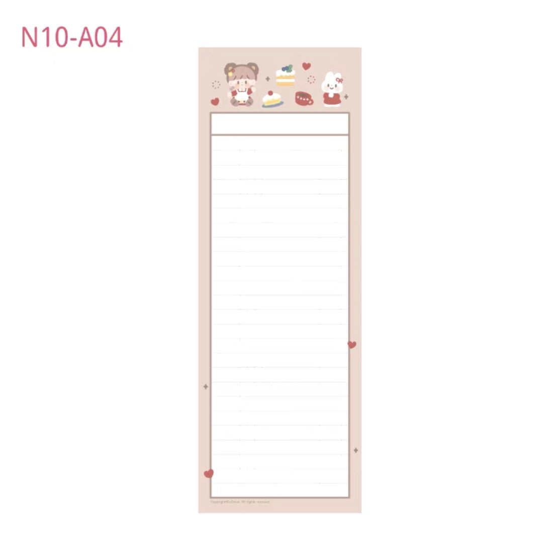 Molinta B5 half study paper memo pad