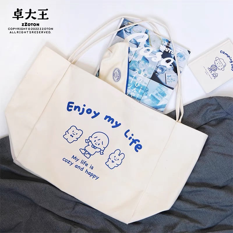 Molinta big size tote canvas bag