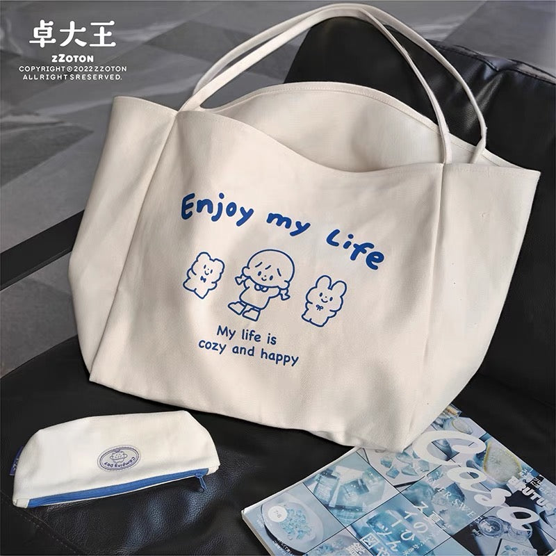 Molinta big size tote canvas bag