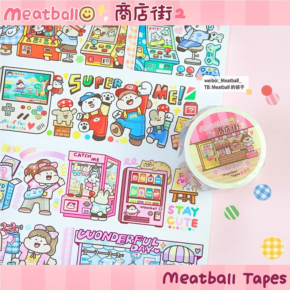 Meatball shop street series washitape