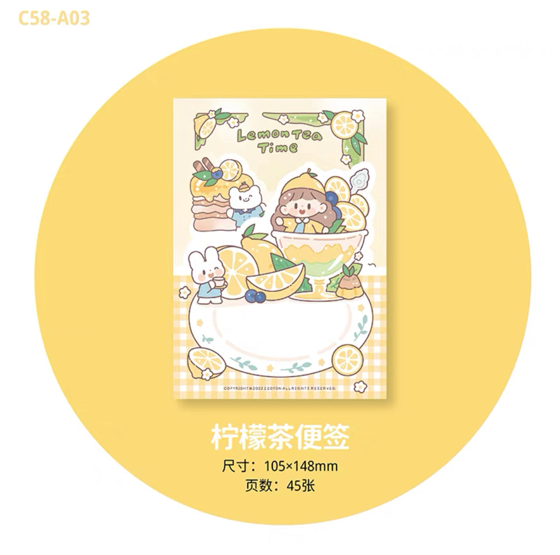 Molinta 「Afternoon Tea Time」series memo pad