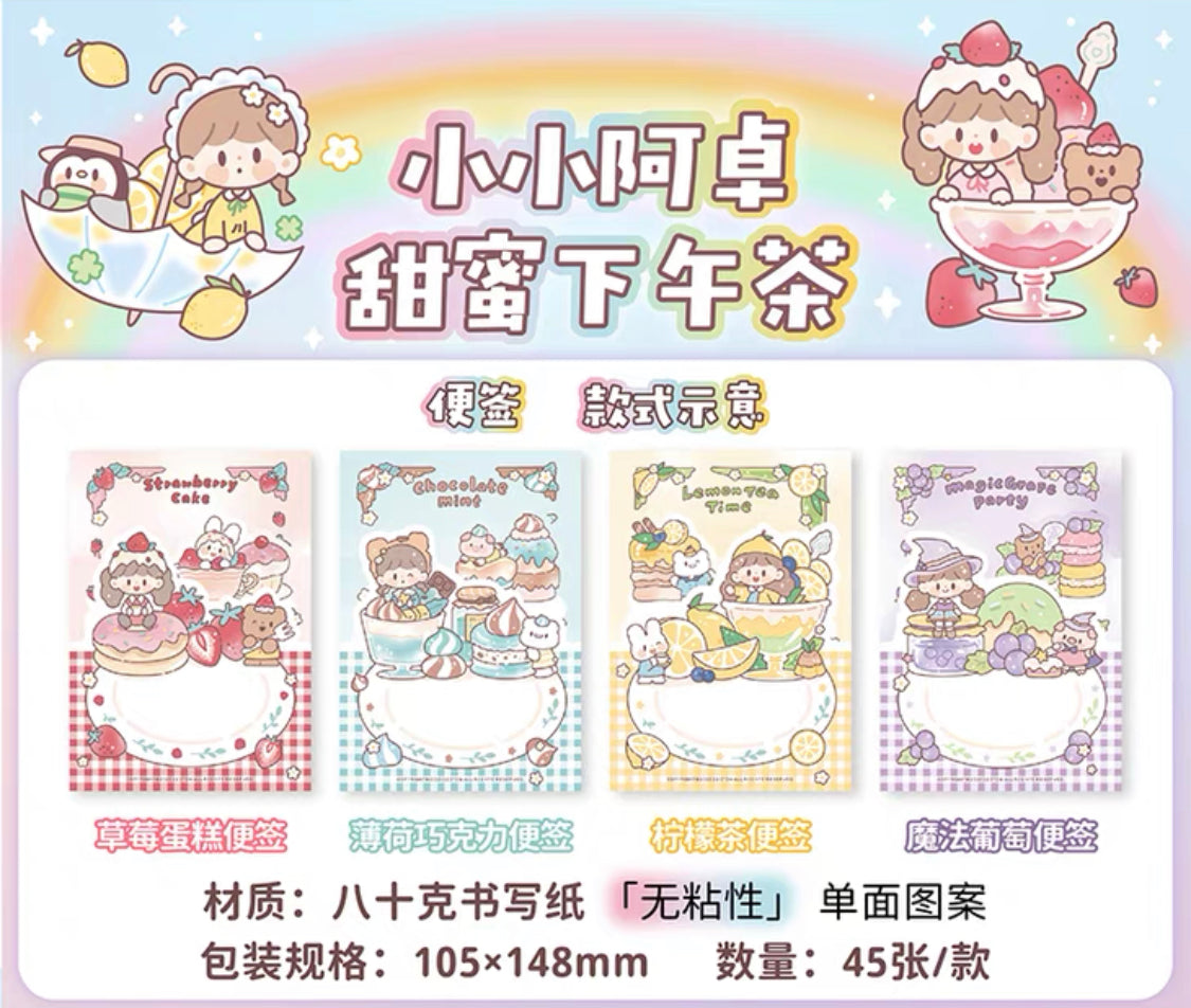 Molinta 「Afternoon Tea Time」series memo pad