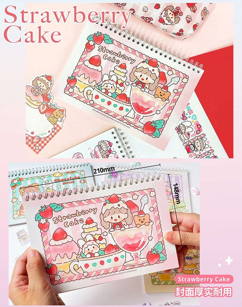 Molinta 「Afternoon Tea Time」series washitape and sticker holder book