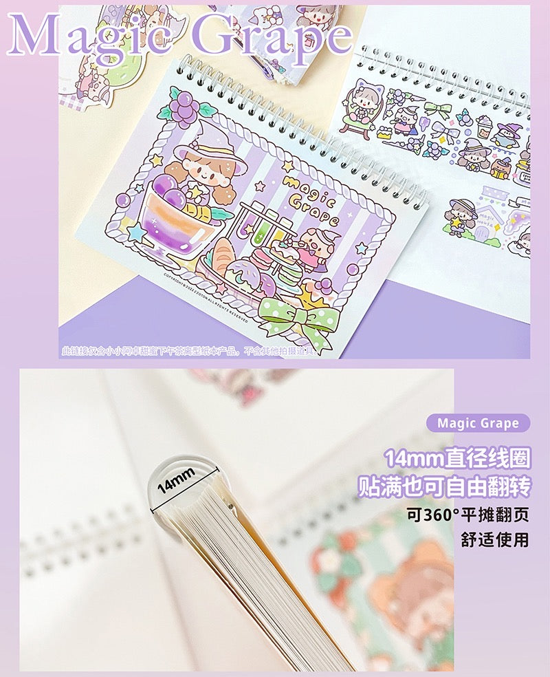 Molinta 「Afternoon Tea Time」series washitape and sticker holder book