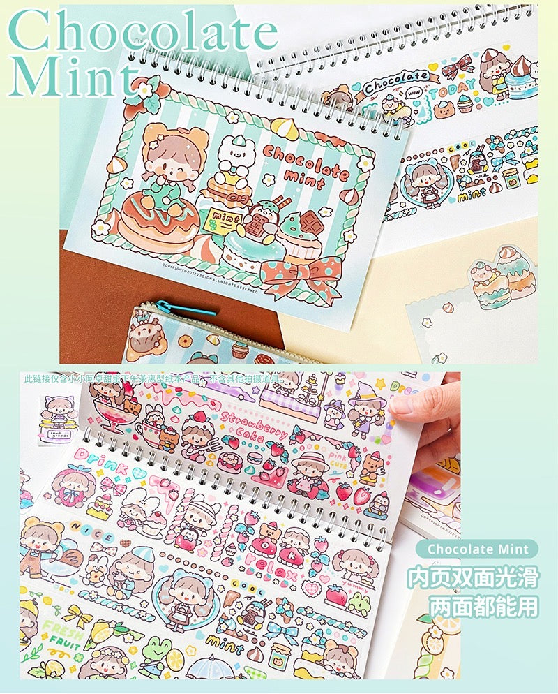 Molinta 「Afternoon Tea Time」series washitape and sticker holder book