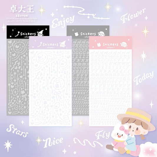 Molinta word and meteor blingbling sticker set