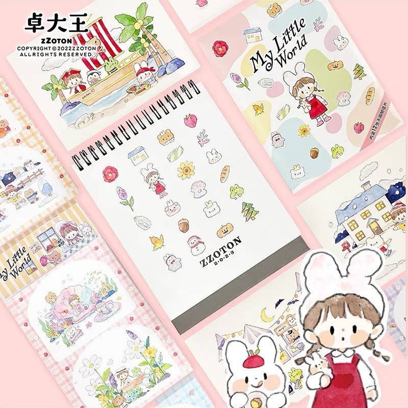 Molinta 「little world」series calendar postcard sticker