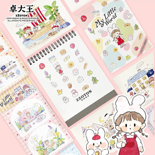 Molinta 「little world」series calendar postcard sticker