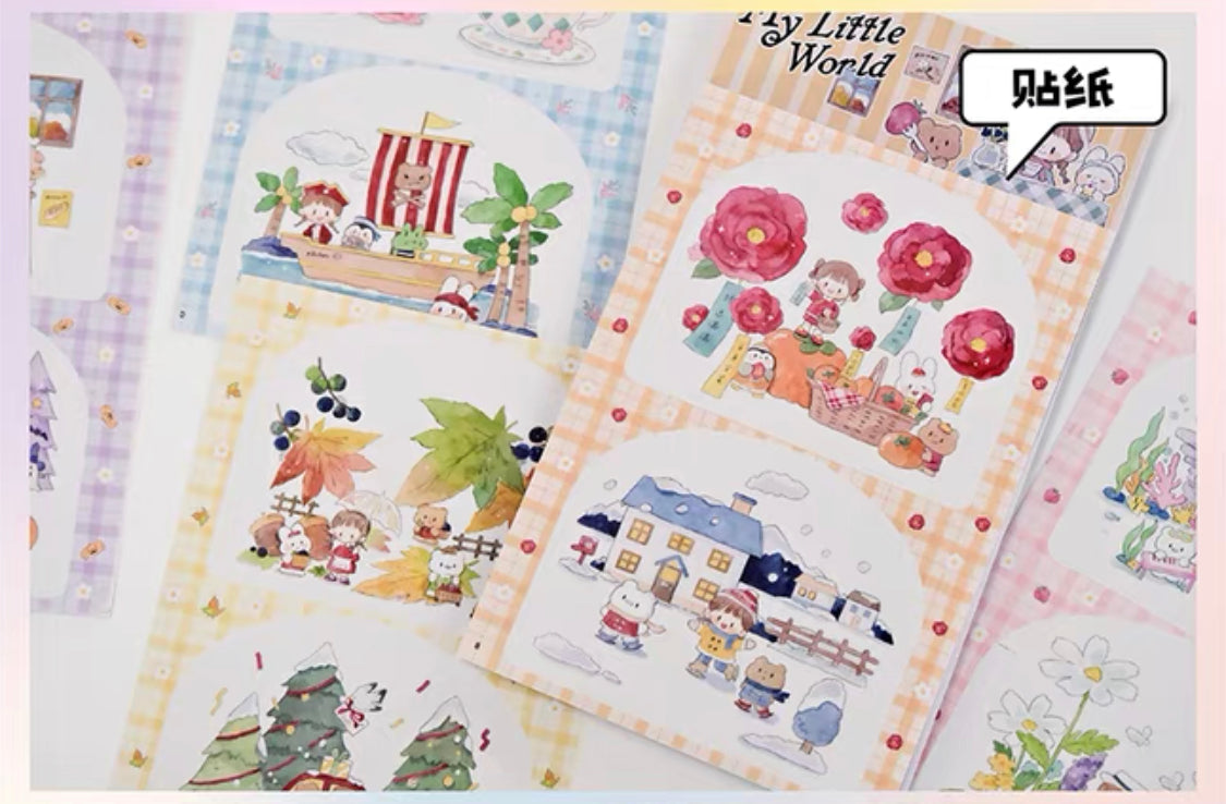 Molinta 「little world」series calendar postcard sticker