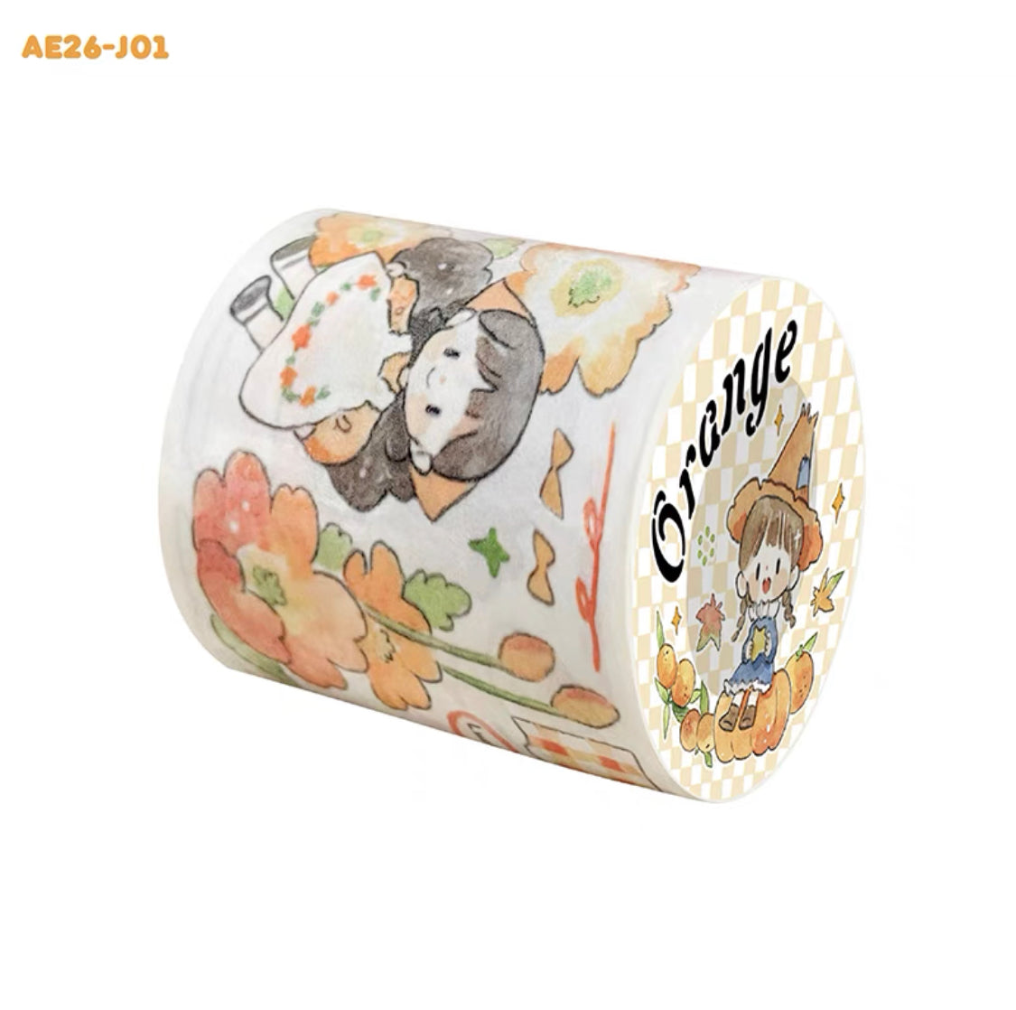 Molinta colorful washitape（sky blue orange）