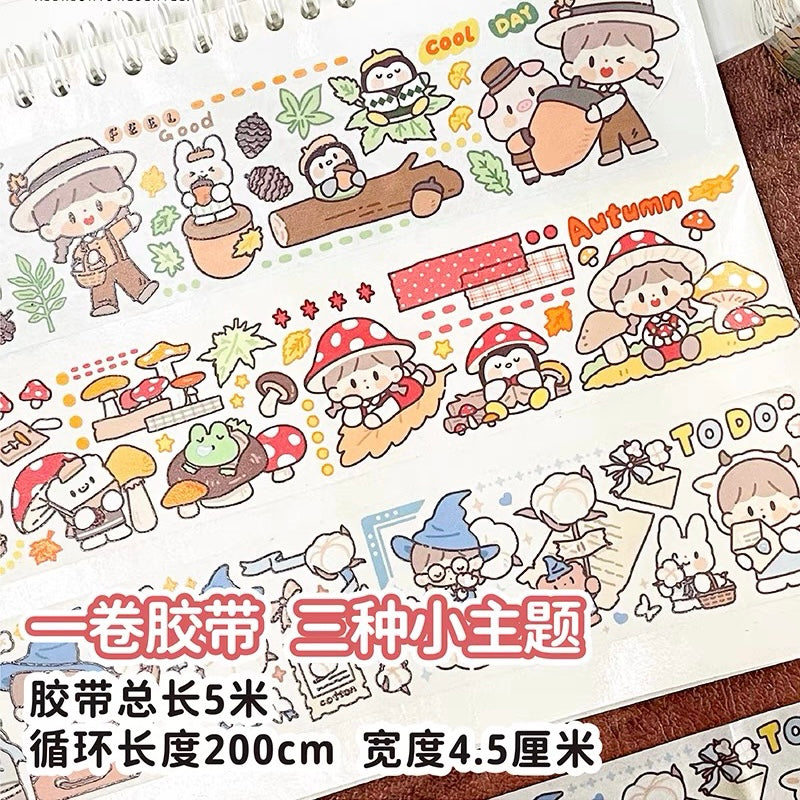 Molinta 「autumn forest」series washitape and journal paper pack