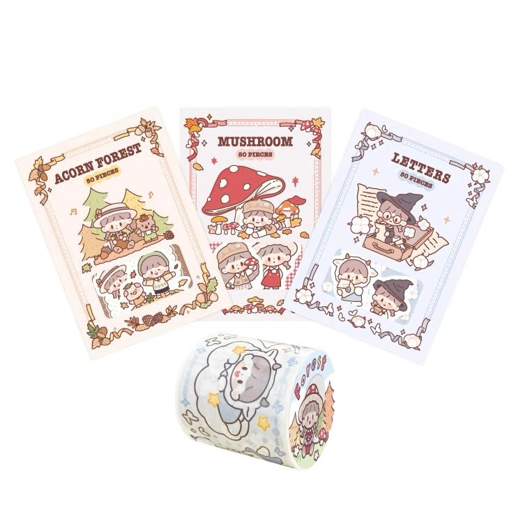 Molinta 「autumn forest」series washitape and journal paper pack