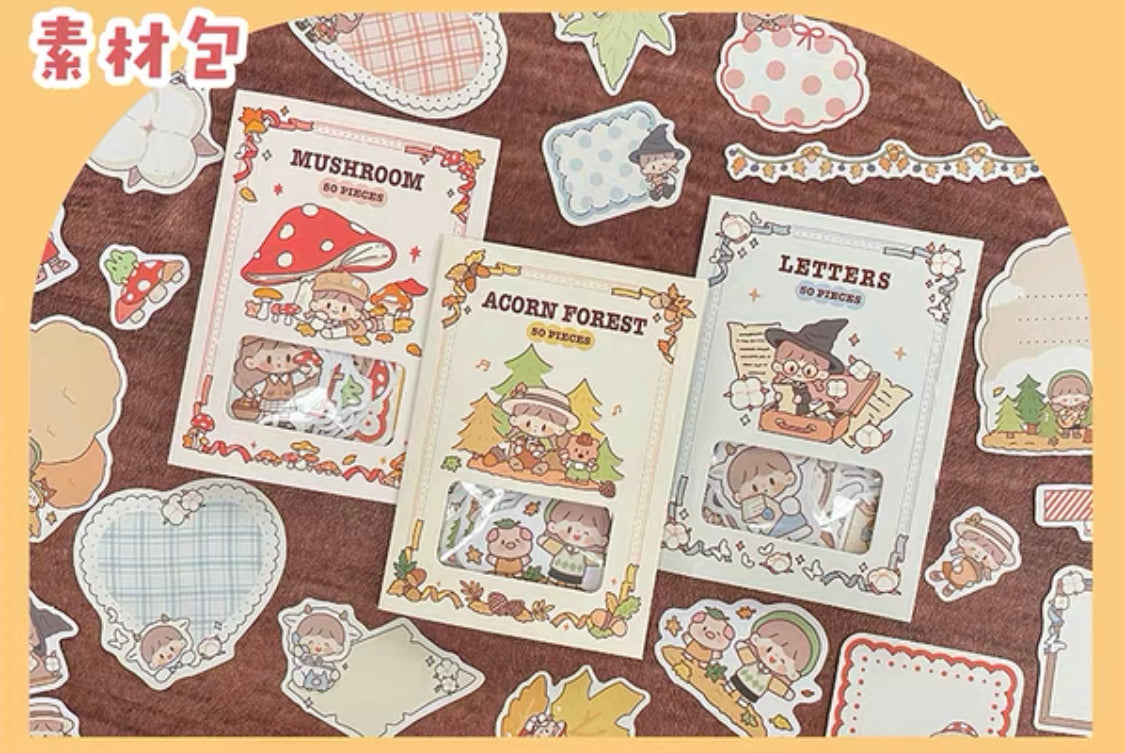 Molinta 「autumn forest」series washitape and journal paper pack
