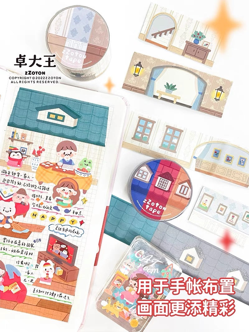 Molinta scene background shaped washitape season 4(winter style)