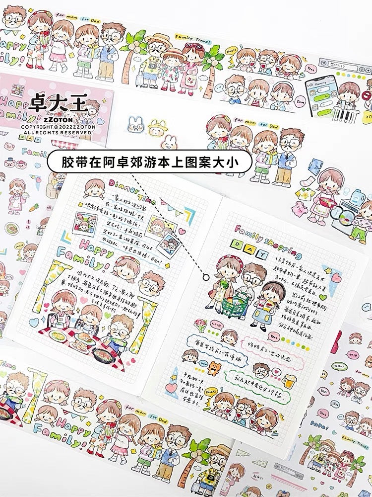 Molinta family washitape and sticker pack