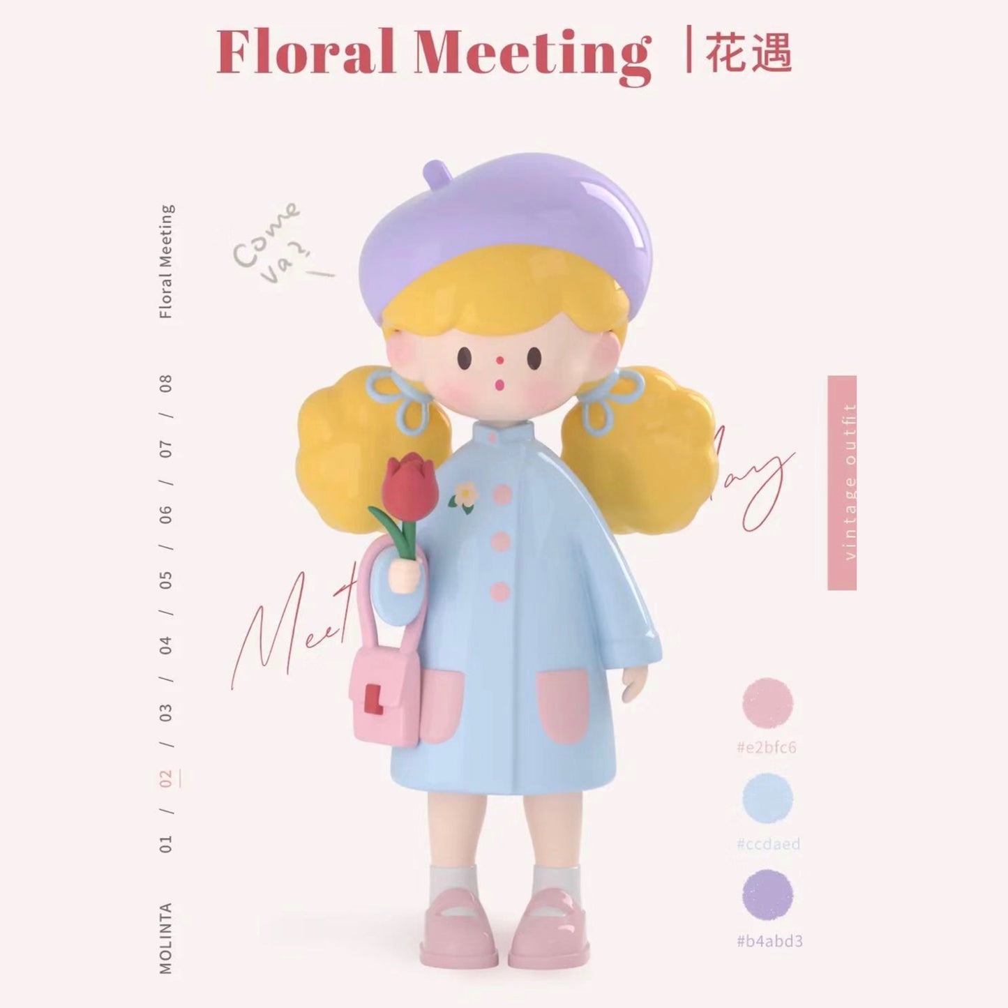 Molinta blind box toys 「vintage style girl」series 9