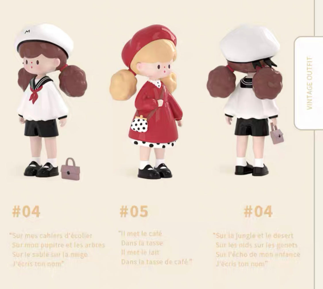 Molinta blind box toys 「vintage style girl」series 9